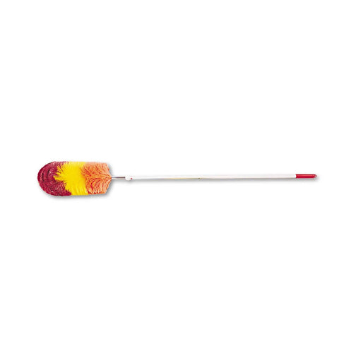 Boardwalk Assorted Colors Polywool Duster with 51 to 82 inch Extends Metal Handle