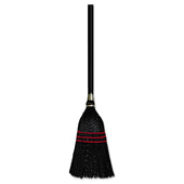 Boardwalk Natural Black Flag Tipped Poly Bristle Lobby Broom, 37 to 38 inch Length -- 12 per case
