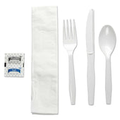 Boardwalk White Six Piece Cutlery Kit -- 250 per case