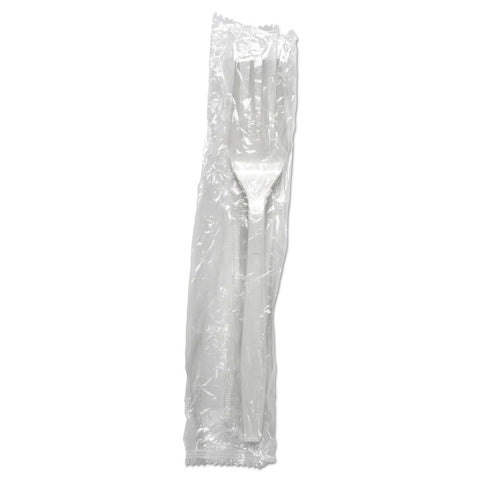 Boardwalk White Heavyweight Wrapped Polypropylene Cutlery Fork -- 1000 per case