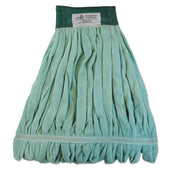 Boardwalk Green Medium Microfiber Looped End Wet Mop Head