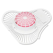 Boardwalk Cherry Urinal Screen with Para Deodorizer Block - 12 per box -- 1 box per case