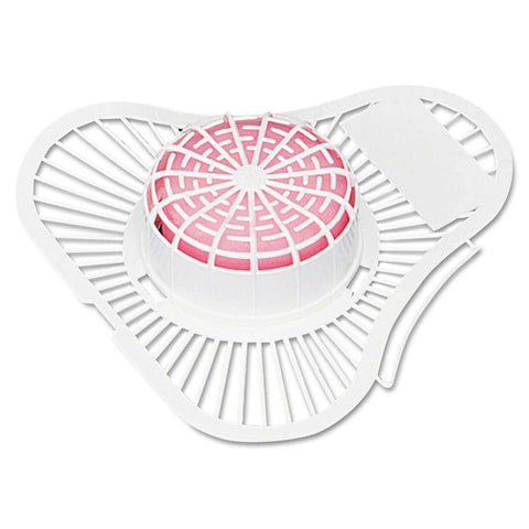 Boardwalk Cherry Urinal Screen with Para Deodorizer Block - 12 per box -- 1 box per case