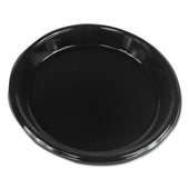 Boardwalk Black Hi Impact Plastic Dinnerware Plate, 10 inch Diameter -- 500 per case
