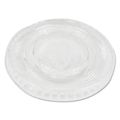 Boardwalk Clear Souffle Portion Cup Lids for 2 Ounce Cups -- 2500 per case