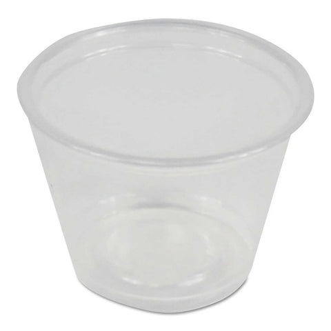 Boardwalk Clear Polypropylene Souffle Portion Cups, 1 Ounce -- 2500 per case