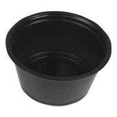 Boardwalk Black Polypropylene Souffle Portion Cups, 2 Ounce -- 2500 per case