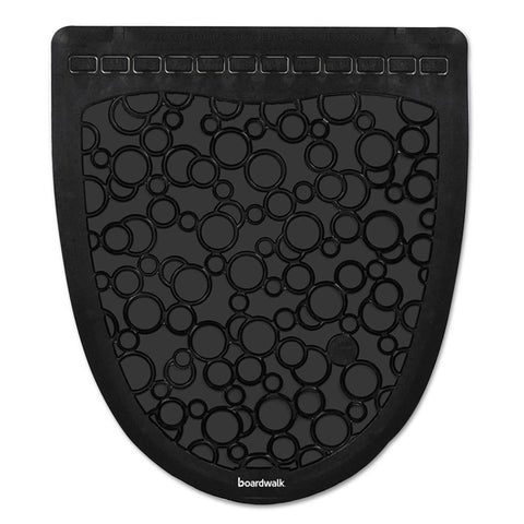Boardwalk Rubber Black Black Urinal Mat 2.0, 17.5 x 20 inch -- 6 per case