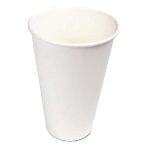 Boardwalk White Paper Hot Cups, 16 Ounce -- 1000 per case