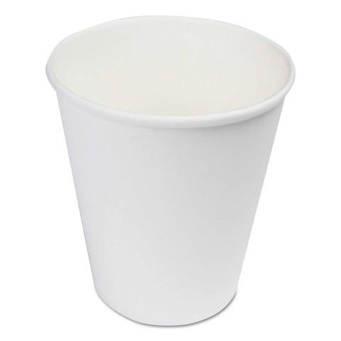 Boardwalk White Paper Hot Cups, 8 Ounce -- 1000 per case