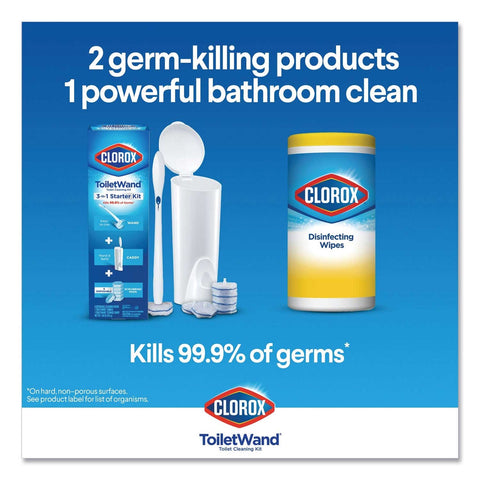 Clorox Blue/White Disinfecting Toiletwand Refill Head - 10 per pack -- 6 packs per case