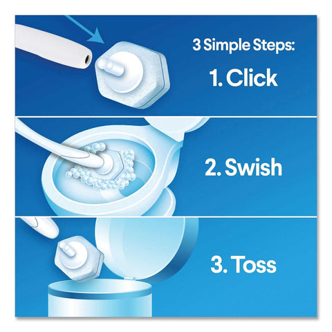 Clorox Blue/White Disinfecting Toiletwand Refill Head - 10 per pack -- 6 packs per case