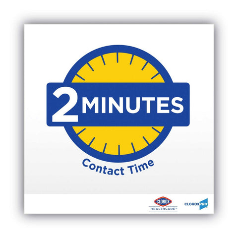 Clorox Healthcare White 1 Ply Versasure Cleaner Disinfectant Wipes, 12 x 12 inch - 110 per pouch -- 2 pouches per case