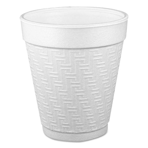 Dart Expanded Polystyrene White Small Insulated Foam J Cup, 10 Ounce -- 1000 per case