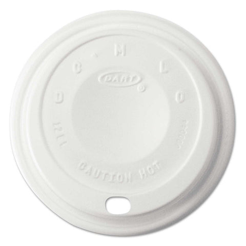 Dart White Cappuccino Sipper Cut Dome Lid Only -- 1000 per case