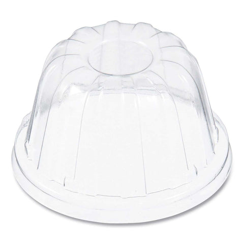 Dart Oriented Polystyrene Clear D-T Sundae and Cold Cup Lid for 12 Ounce Foam Cups -- 1000 per case