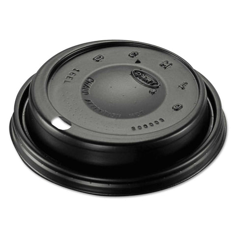 Dart High Impact Polystyrene Black Cappuccino Dome Sipper Lid Only -- 1000 per case