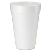 Dart White Foam Drink Cup, 16 Ounce -- 500 per case