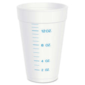 Dart Expanded Polystyrene Graduated Print Insulated Foam Cup, 16 Ounces - 25 per pack -- 40 packs per case