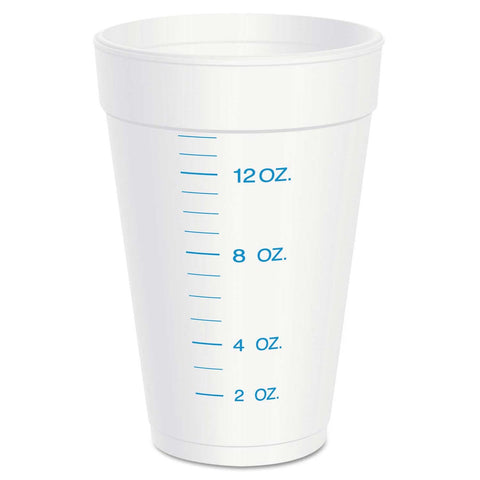 Dart Expanded Polystyrene Graduated Print Insulated Foam Cup, 16 Ounces - 25 per pack -- 40 packs per case