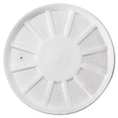 Dart Expanded Polystyrene White Vented Foam Lid Only - 50 per pack -- 10 packs per case