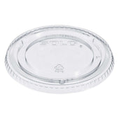 Dart Clear PETE Plastic Flat Cold Cup Lid for 12-16 Ounce Cup -- 1000 per case