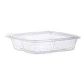Dart SafeSeal Clear PET Tamper-Evident Deli Container with Flat Lid, 35 Ounce -- 200 per case