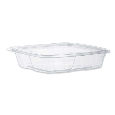 Dart SafeSeal Clear PET Tamper-Evident Deli Container with Flat Lid, 35 Ounce -- 200 per case