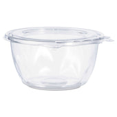 Dart SafeSeal PET Clear Tamper Resistant Tamper Evident Bowl with Flat Lid, 16 Ounce -- 240 per case