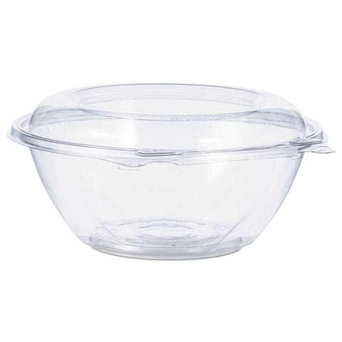Dart SafeSeal PET Clear Tamper Resistant Tamper Evident Bowl with Dome Lid, 24 Ounce -- 150 per case
