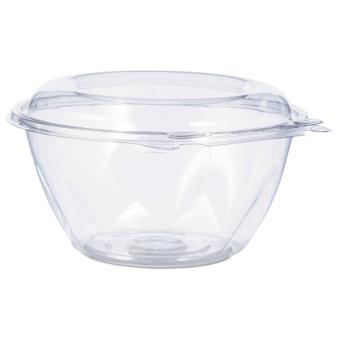 Dart SafeSeal PET Clear Tamper Resistant Tamper Evident Bowl with Dome Lid, 32 Ounce -- 150 per case
