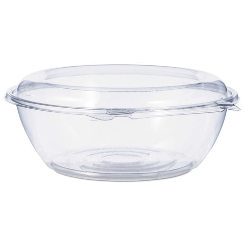 Dart SafeSeal PET Clear Tamper Resistant Tamper Evident Bowl with Dome Lid, 48 Ounce -- 100 per case