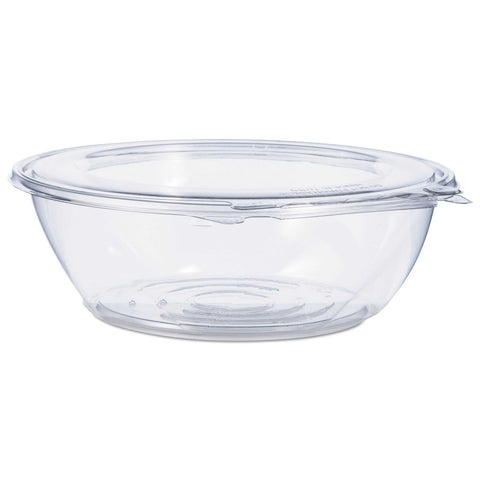 Dart SafeSeal PET Clear Tamper Resistant Tamper Evident Bowl with Flat Lid, 48 Ounce -- 100 per case