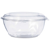 Dart SafeSeal PET Clear Tamper Resistant Tamper Evident Bowl with Dome Lid, 64 Ounce -- 100 per case
