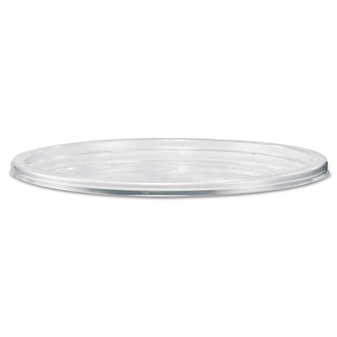 Dart Solo MicroGourmet Polypropylene Clear Deli Container Flat Top Lid Only -- 500 per case