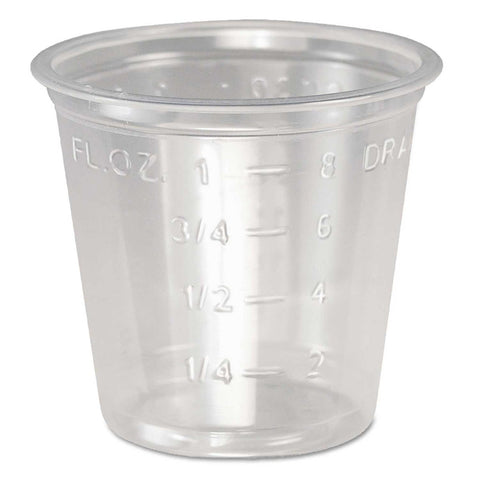 Dart Solo Plastic Clear Medical and Dental Cup, 1 Ounce -- 5000 per case