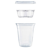 Dart Clear PET Portion Cup with Single Compartment Insert, 12 Ounce -- 500 per case