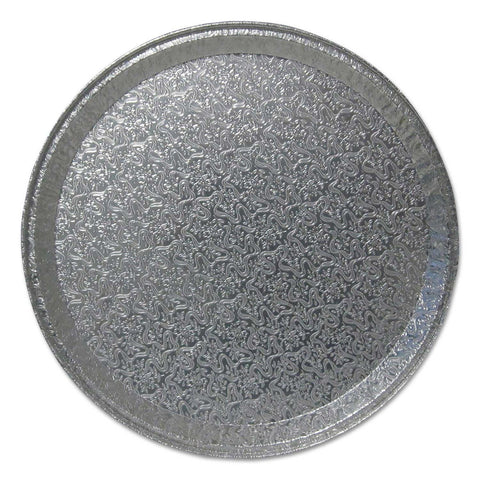 Durable Packaging Aluminum Silver Flat Cater Tray, 16 x 16 x 0.81 inch -- 50 per case