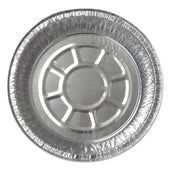 Durable Packaging Aluminum Silver Round Carryout Container, 22 Gauge -- 500 per case