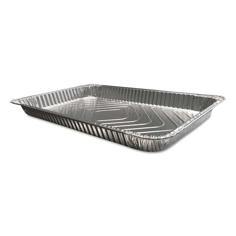 Durable Packaging Aluminum Silver Full Size Shallow Steam Table Pan, 175 Ounce -- 50 per case