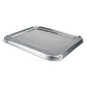 Durable Packaging Aluminum Steam Table Lid for Rolled Edge Half Size Pan -- 100 per case