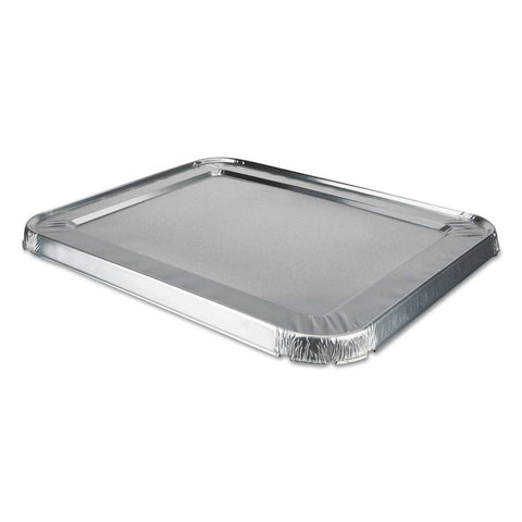 Durable Packaging Aluminum Steam Table Lid for Rolled Edge Half Size Pan -- 100 per case