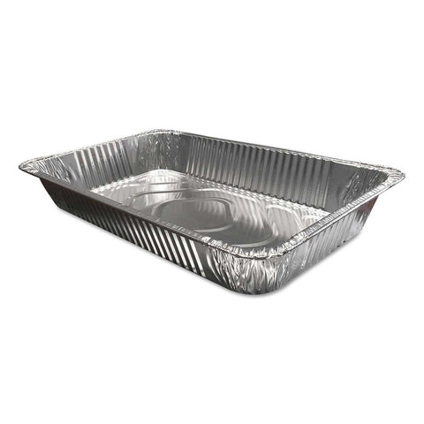 Durable Packaging Aluminum Silver Full Size Deep Steam Table Pan, 63 Gauge -- 50 per case