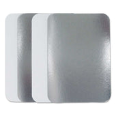 Durable Packaging Silver Paper Flat Board Lid for 2.25 Pound Oblong Pan -- 500 per case