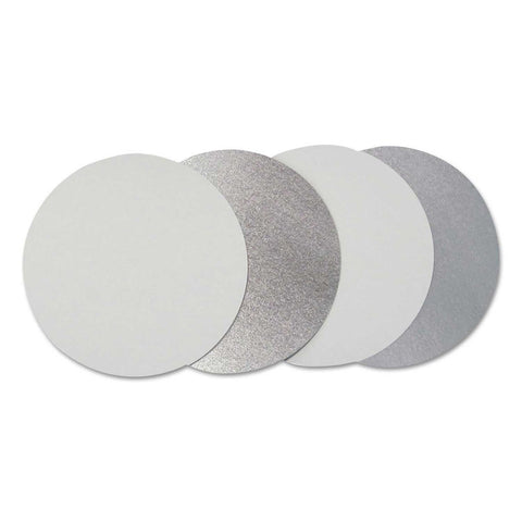 Durable Packaging Silver Paper Flat Board Lid for 7 inch Round Container -- 500 per case
