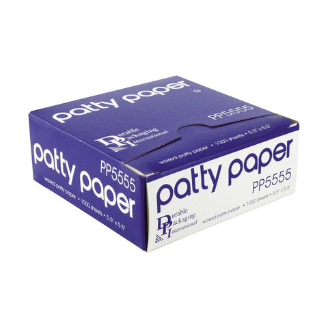 Durable Packaging Paper Interfolded Deli Sheet, 5 1/2 x 5 1/2 inch - 1000 per box -- 24 boxes per case