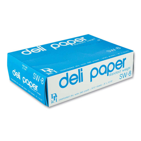 Durable Packaging Paper Interfolded Deli Sheet, 8 x 10 3/4 inch - 500 per box -- 12 boxes per case