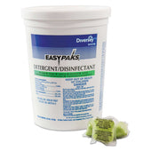 Easy Paks Lemon Scent Detergent and Disinfectant, 0.5 Ounce Packet - 90 per pack -- 2 packs per case