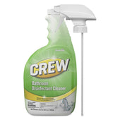 Diversey Crew Floral Scent Bathroom Disinfectant Cleaner, 32 Ounce Spray Bottle -- 4 per case