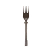 Dixie Smartstock Polypropylene Mediumweight Black Fork for Tri-Tower Cutlery Dispensing System - 40 per pack -- 24 packs per case